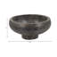 Bol rond rond en terre cuite texturée pour décoration intérieure - Bol décoratif moderne pour table ou tablette - 14 po, noir