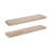 Burena Mango Wood Two-Piece Floating Shelf Set