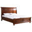 Très grand lit en cerisier traditionnel, H 58 po x l 80 po x P 97 po, conception élégante complétant le décor, fabrication durable, ton riche, assemblage requis Lit: séduisant pour tous les formats de décor, prolongé