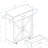 White Kitchen Island With Hidden Compartments, Adjustable Storage Settings & Towel/Seasoning Cart Material, Towel Rack, Seasoning Rack - Levels-1149059228