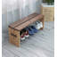 Banc de rangement pour chaussures à tenon et mortaise en bois massif Country Country-469045891