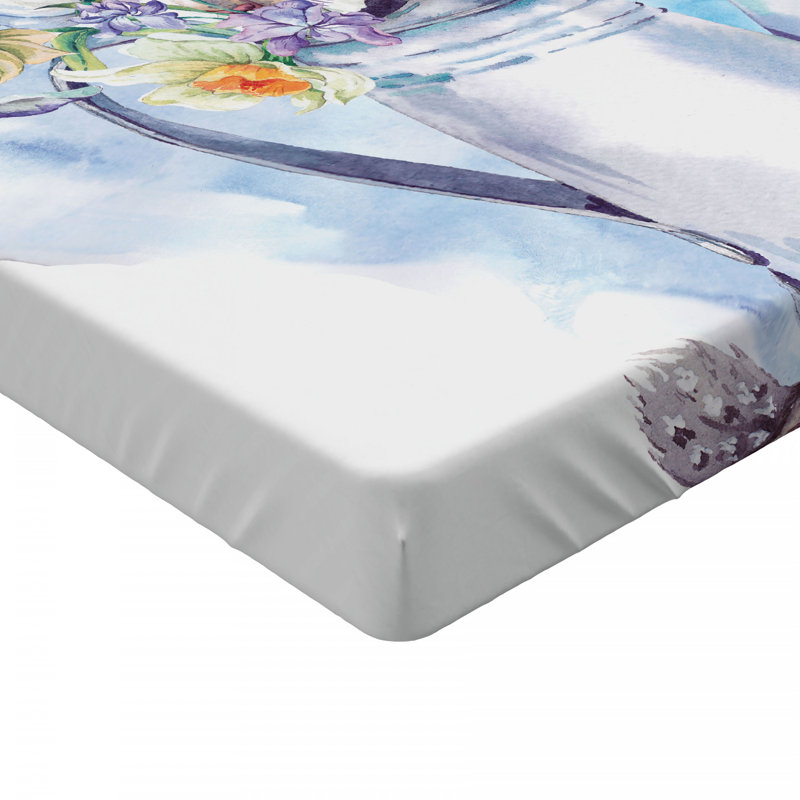 Drap-housse à motif jonquille, Drap-housse simple TG