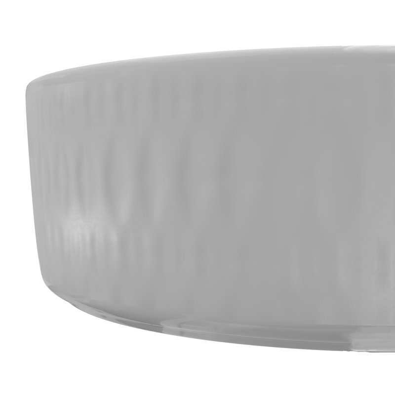 Karran Valera 14 In. Vitreous China Round Vessel Bathroom Sink