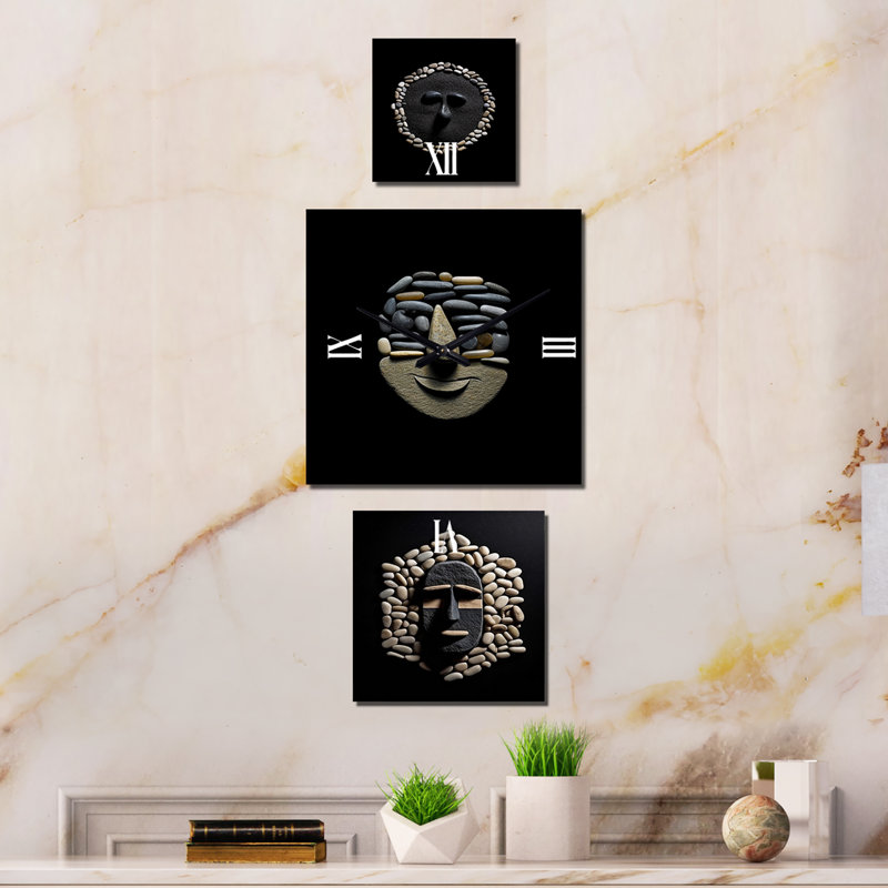 Horloge murale en métal Keare