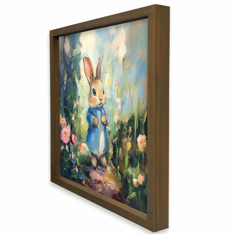 Painty Rabbit Brown, reproduction encadrée