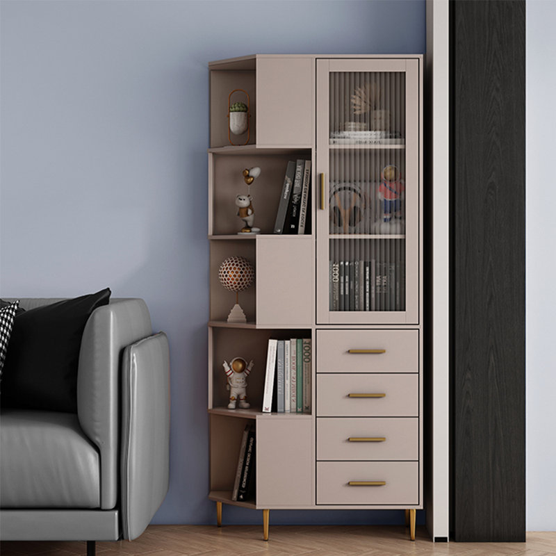 Bibliothèque de style moderne, Gris clair