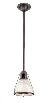 Isabelle 1 - Light Single Pendant, Old Bronze, Ribbed