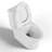 1.1/1.6 GPF Dual-Flush Elongated One-Piece Toilet With 15 3/4In Comfort Seat Height（(Soft Close Seat Included)）