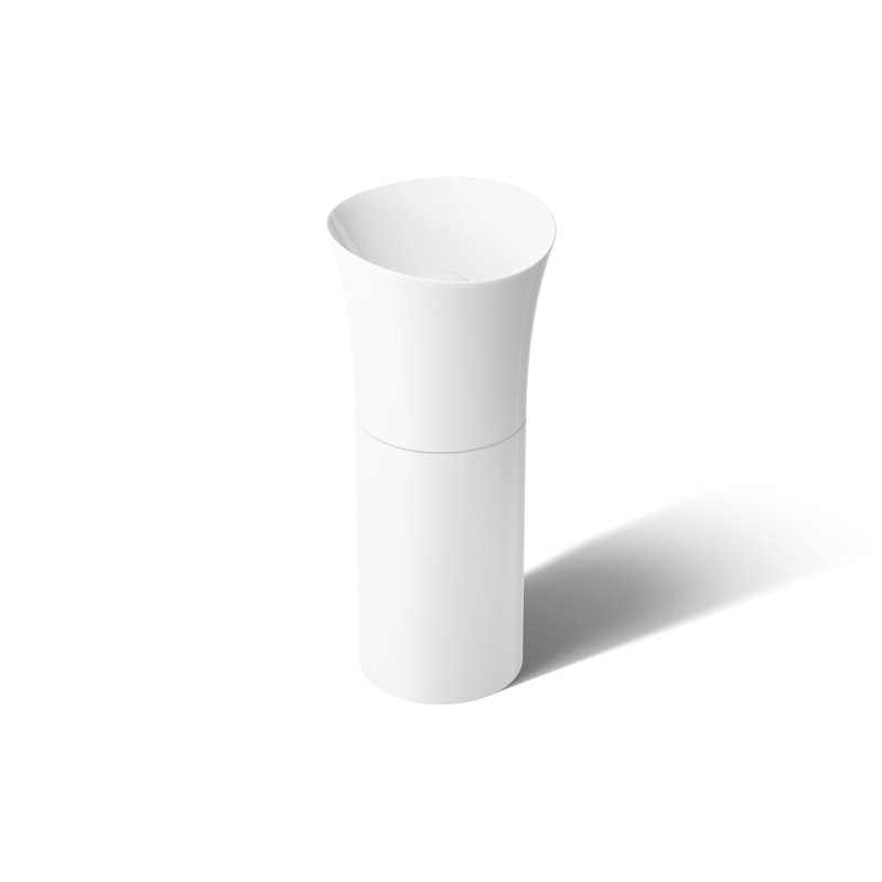 Veil® Pedestal Bathroom Sink, White