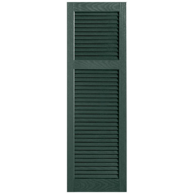 Straight Top Cottage-style Open Louvre Shutters Pair