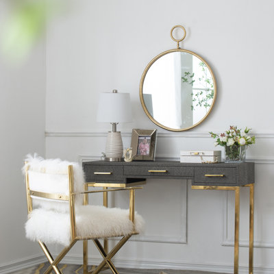 Miroir rond en fer