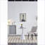 Table basse d'angle blanche arrondie pour le salon / salle à manger, planche de pierre naturelle facile à nettoyer, base stable