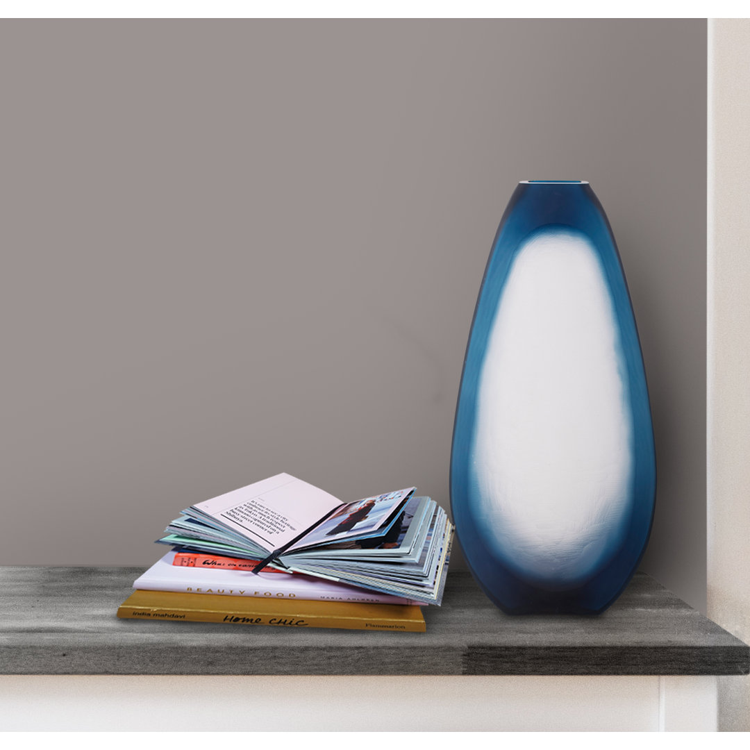 Ionas Handmade Glass Table Vase Ivy Bronx