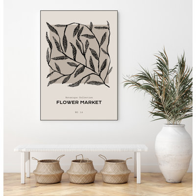 «Flower Market», toile encadrée