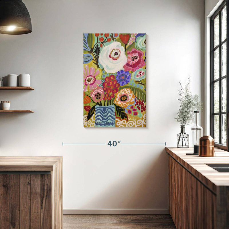 Harnek fleurs fraîches dans un vase II, H 36 po x l 24 po
