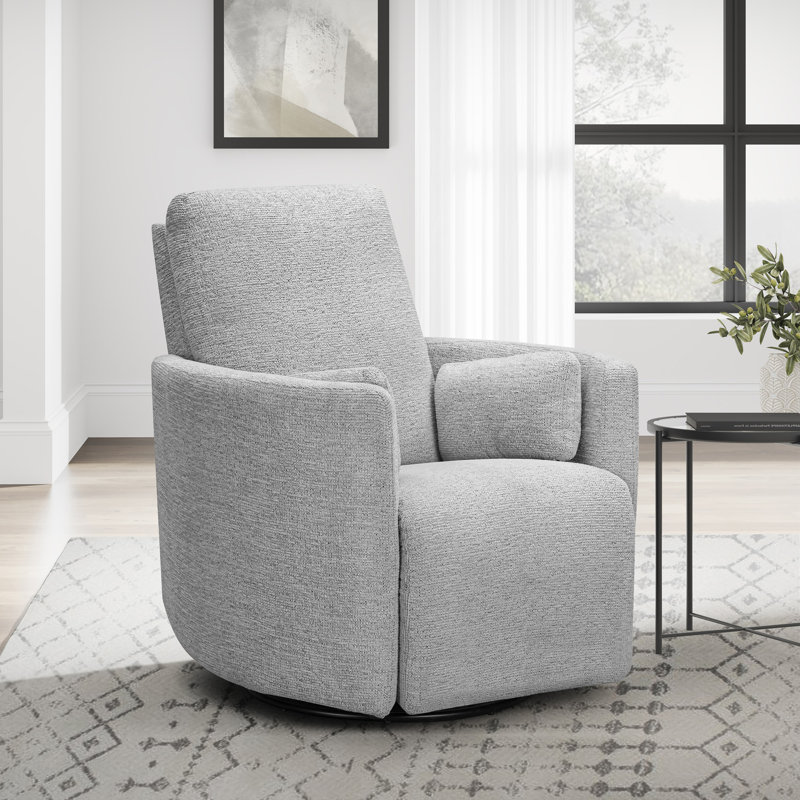Coiscou Manual Swivel Glider Recliner, Vincent Fog