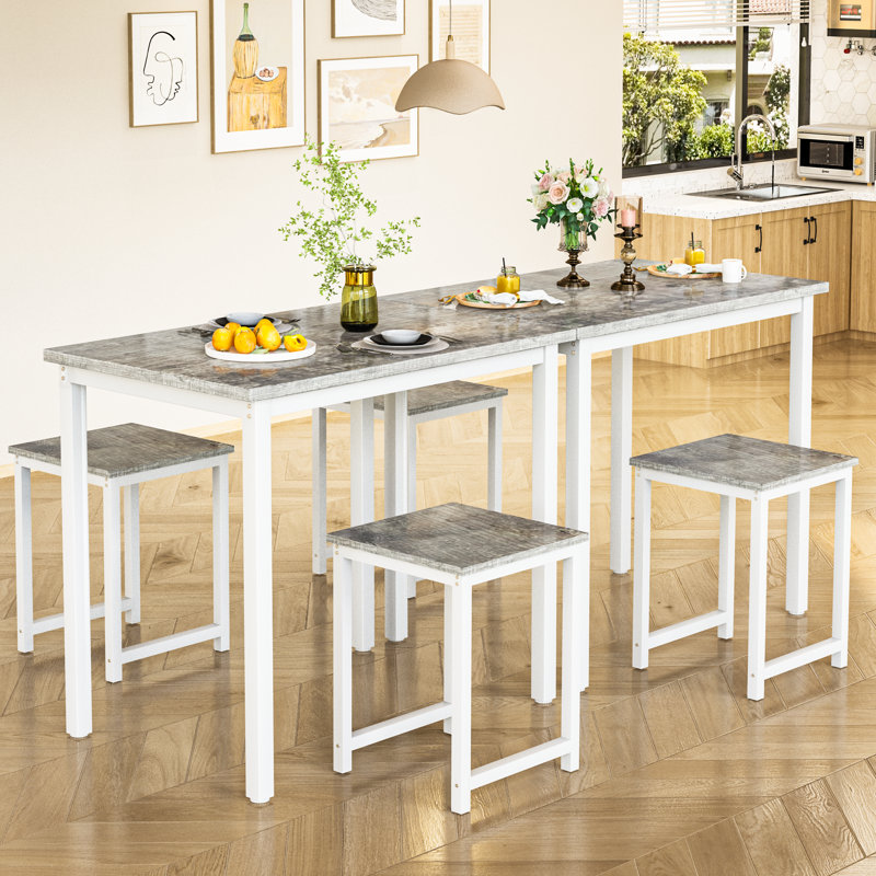 Ensemble repas pour 2 personnes Apisan, Gris / blanc / gris / blanc