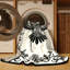 Tapis oriental beige lavable à la machine Oryn Harpy-592054719
