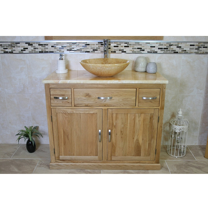Nina 1000mm Single Bathroom Vanity with Vessel St1 Basin