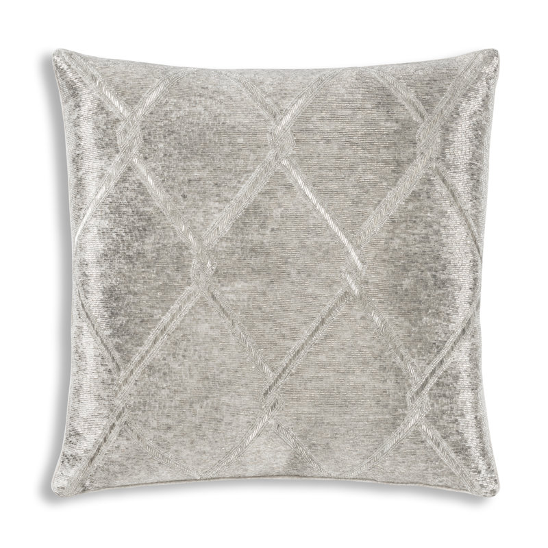 Akai Linen Square Pillow Cover & Insert, Gray