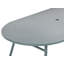 Heyno Oval Metal Outdoor Dining Table With Umbrella Hole , 160cm cm W 90cm cm D