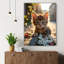 Chaton, art mural en verre trempé-500943940