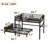 Full XL Over Full XL Metal Bunk Bed With Raised Security Fence, Versatile And Space-Efficient For Growing Families-105491197-105491187