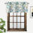 Akinruntan 2 Pack Floral Kitchen Valance Tailored 52" Window Valance in Gray/Green