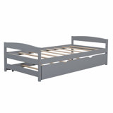 Twin Size Platform Bed with Twin Size Trundle
