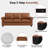 
Carter 83" Upholstered Sofa Faux Leather Couch-908981384