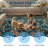 Dark Blue Floral Area Rug 5x7 Machine Washable with Non-Slip Backing for Bedroom Living Ding Room-1257768132