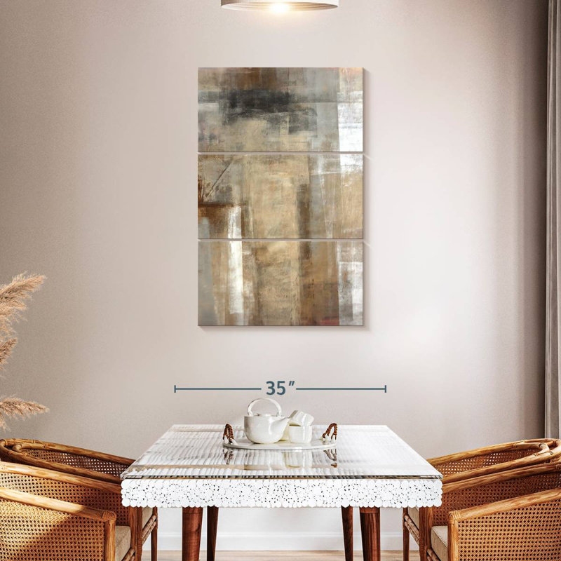 Avery Abstract Neutrals, 57" H x 36" W