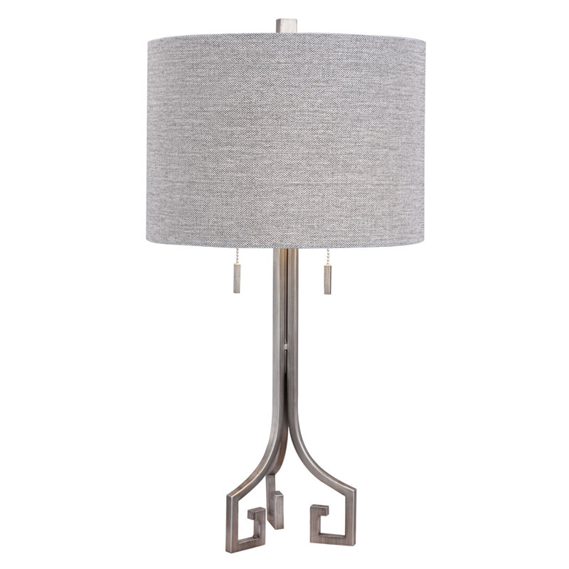 Tyler-Jay Metal Table Lamp, Antique Silver/Gray