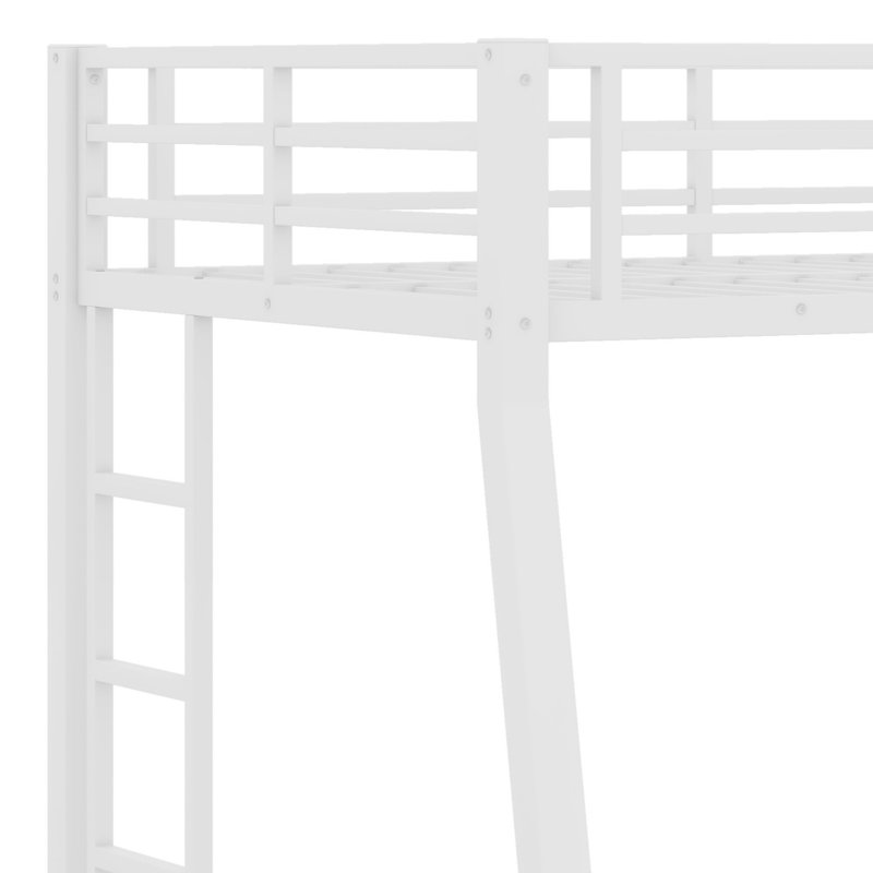Design contemporain de lits superposés en métal pour les adolescents et les adultes, Blanc