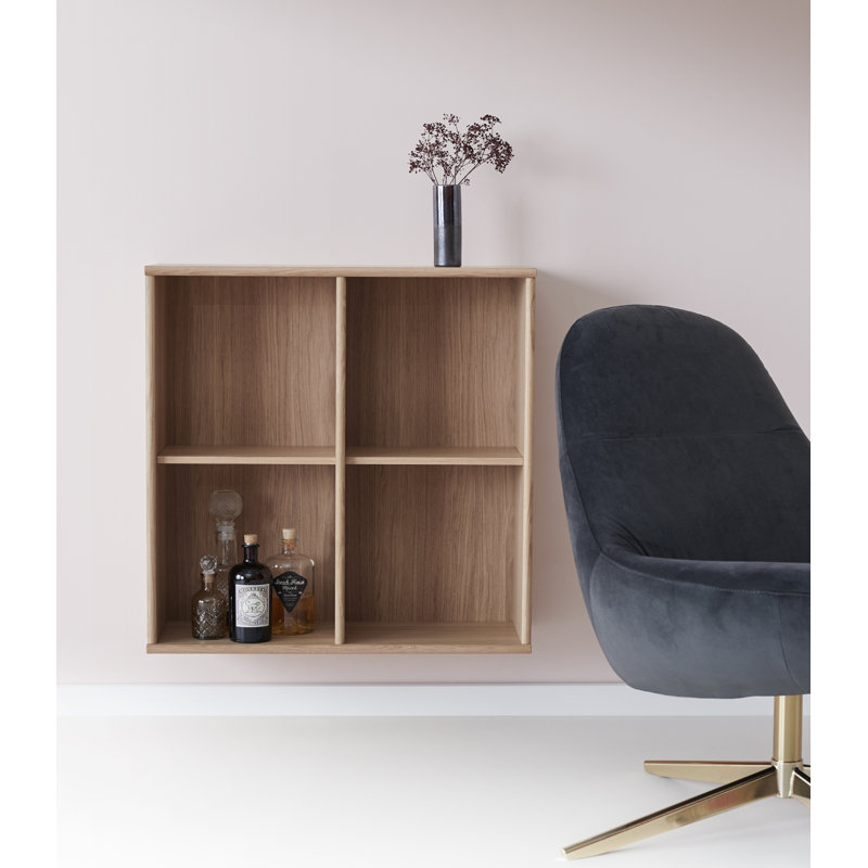 Mistral 70 cm H x 70 cm W Cube Bookcase, Oak