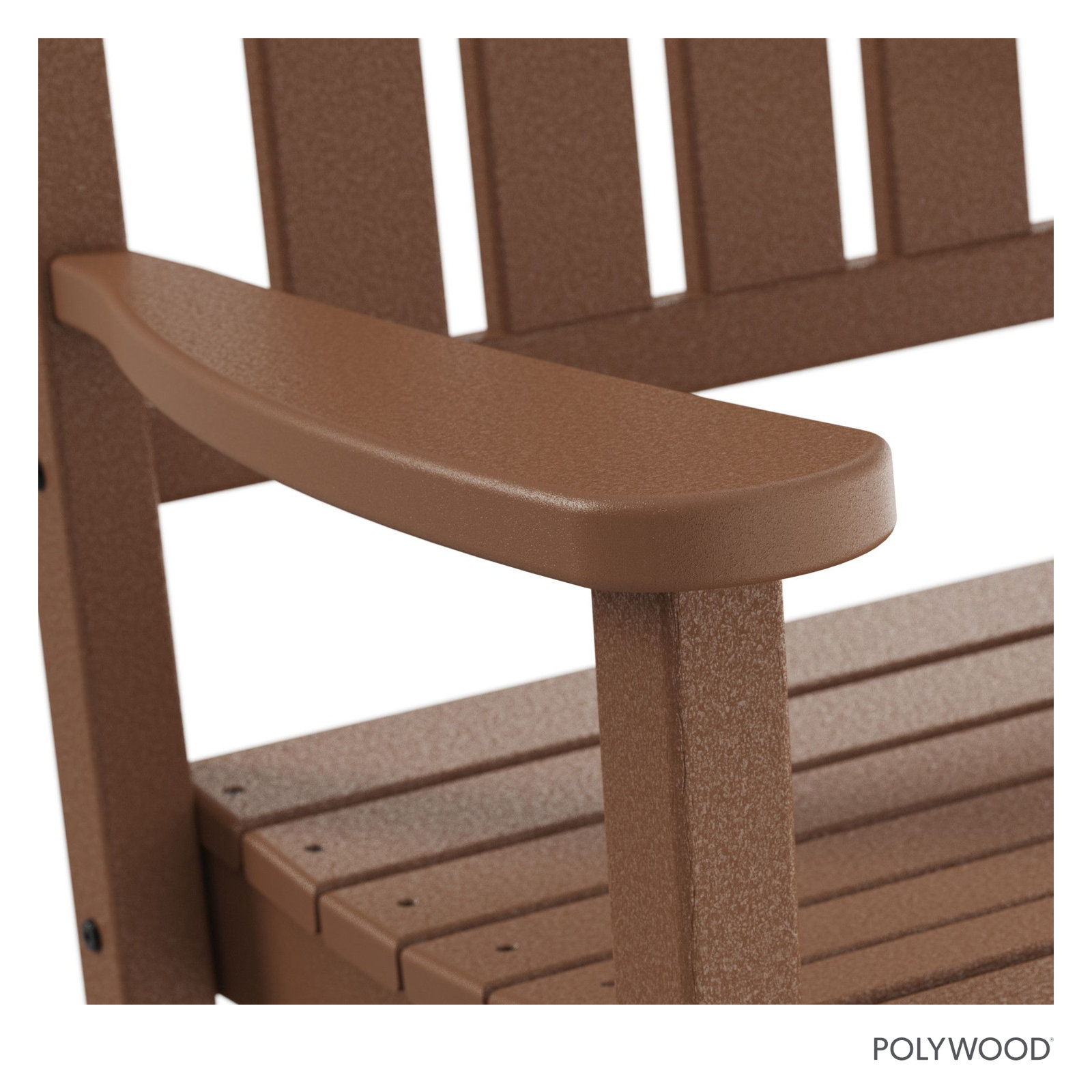 POLYWOOD® Rocker Patio Rocking Chair, Teak