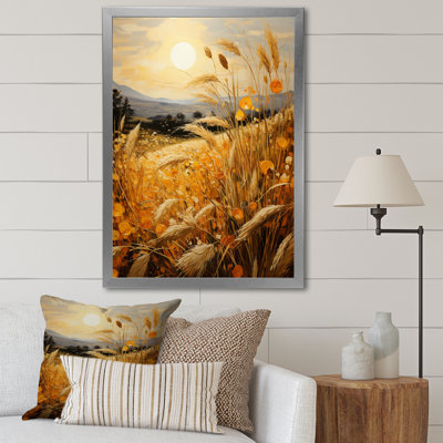 «Countryside Wheat Field of Gold II», reproduction sur toile