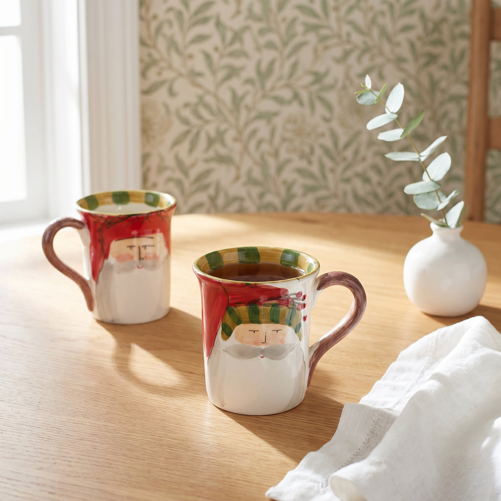 Old St. Nick Handmade Earthenware Coffee Mug