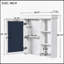 Armoire de salle de bain murale polyvalente avec plusieurs tablettes et un design élégant