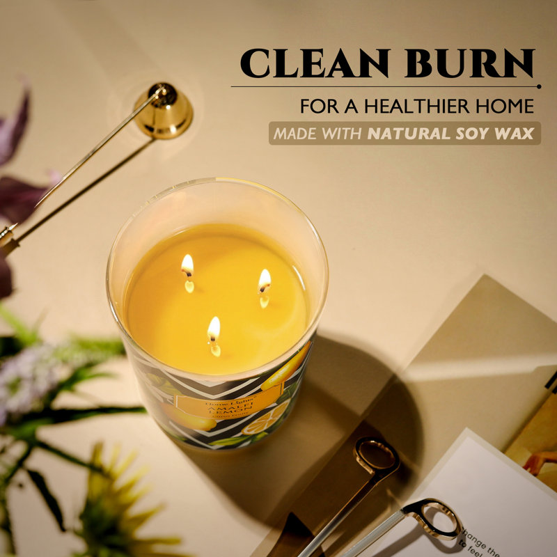 Citron Amalfi | Bougies parfumées 3-Wick Homelights