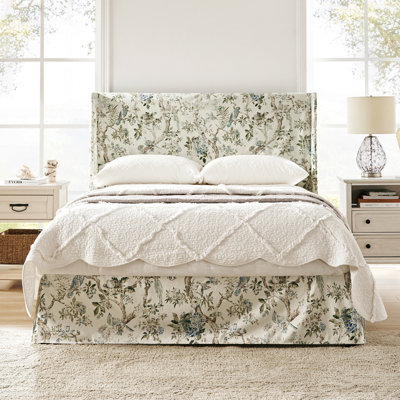 Carlyon Upholstered Platform Bed with Washable Slipcover and Under-bed Storage