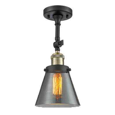 Plafonnier semi-encastré à cône simple 1 lumière Hardiman