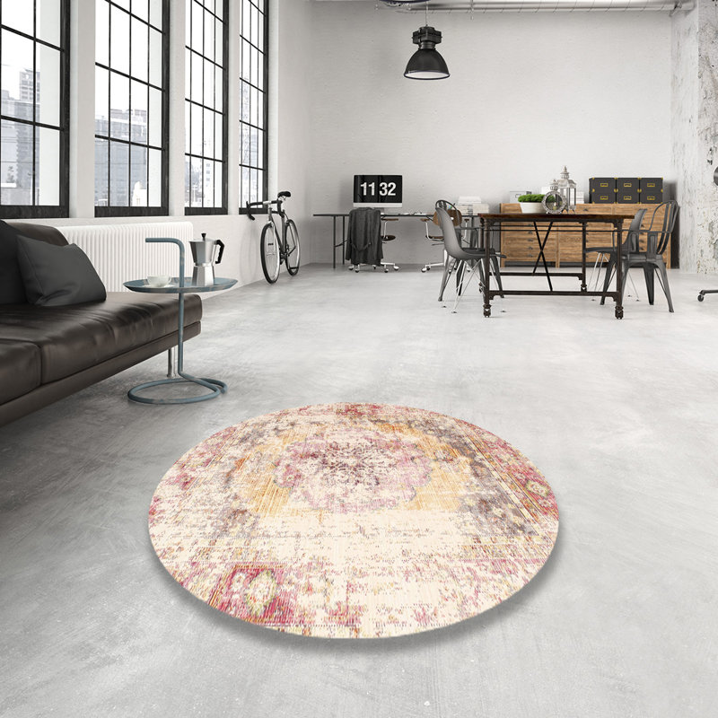 Libra Oriental Indoor Rug, Round 3'
