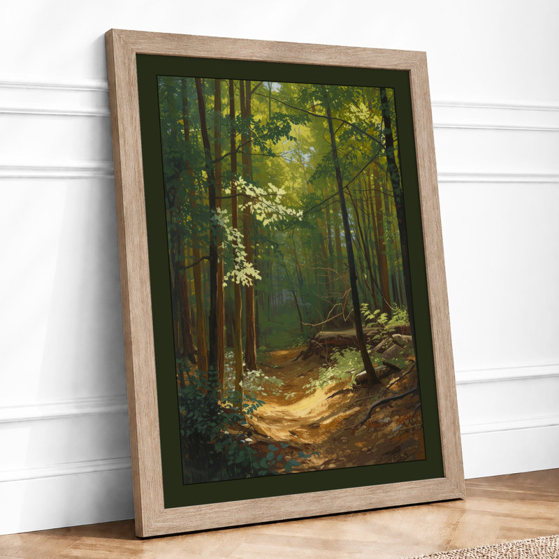 Quiet Northern Forest Scandinavian - Print, Oak, A3 - 42.0 x 29.7 cm