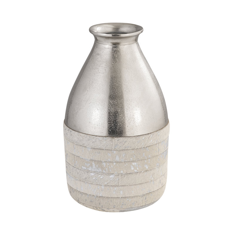Vase Chloe - grand argent, H 17 po x l 10 po x P 10 po