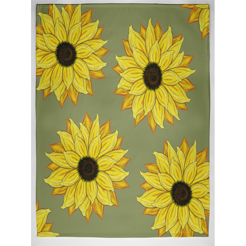 Throw Blanket, 50" H x 60" W x 0.5" D, Green