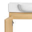 Ensemble de meuble-lavabo mural moderne 24 po