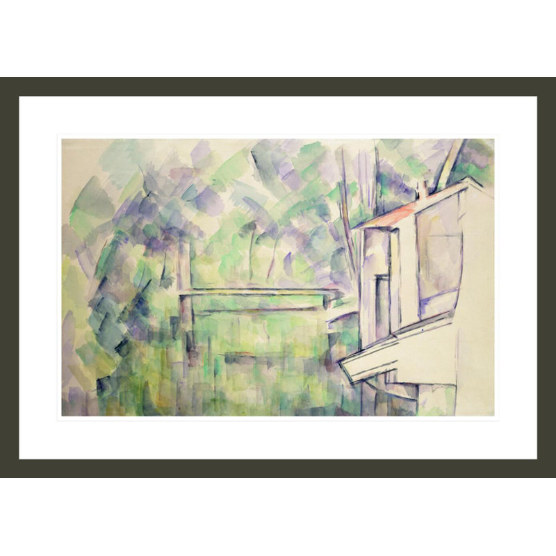 Moulin sur la rivière par Paul Cézanne, H 21,25 po x l 29,5 po