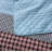 Red/Blue Pre-Washed Cotton Striped Quilt Set-492791518