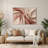 Gradient Abstract 76 Beige Metal Wall Art